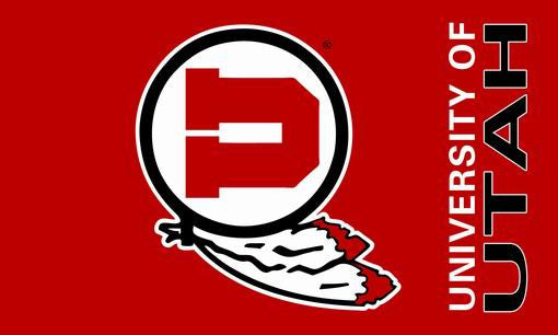 University of Utah banner ,Utah logo Educational institution flag,90*150CM,free shipping 100% polyester - flagsshop