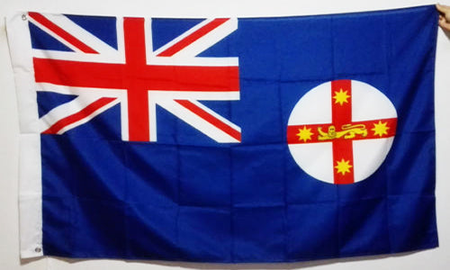 Cardiff City FC Wales Flag Welsh Dragon Banner-3x5 Australian New South Wales FT Banner-100% polyester-2 Metal Grommets - flagsshop